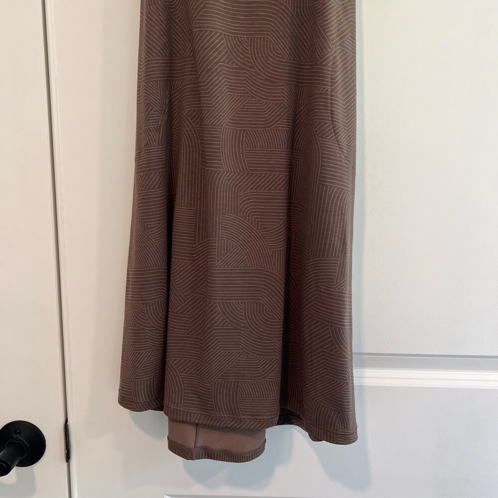 Prana Women's Brown Haltar Athletic Dress with Built In Bra Size Medium - Picture 10 of 10